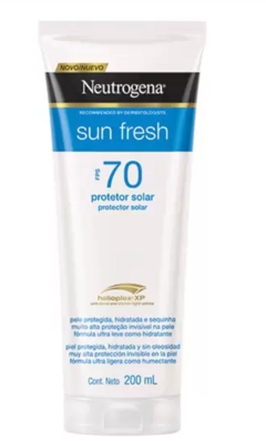 Protetor Solar Facial e Corporal Neutrogena FPS 70 - Sun Fresh