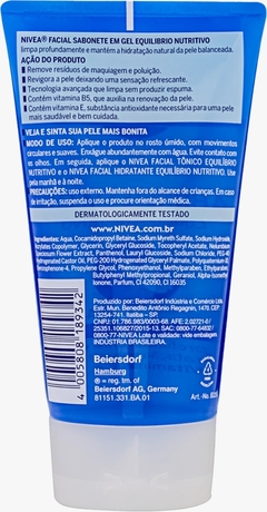 Sabonete Gel Facial Nivea Equilíbrio Protetor - 150ml