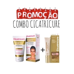 Kit Cicatricure Gold Lift Contorno Duo + Protetor Solar Cicatricure Antissinais fps 50 Efeito Matte 40g