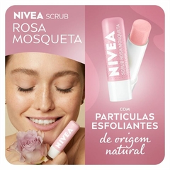 Bastão Esfoliante Labial Nivea Scrub - Rosa Mosqueta 4,8g na internet