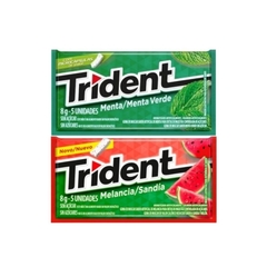 Kit 5 Displays Chiclete Trident - 4 Displays Melancia + 1 Display Menta 21u - comprar online