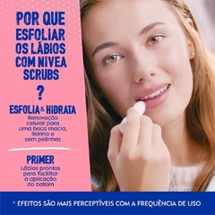 Bastão Esfoliante Labial Nivea Scrub - Rosa Mosqueta 4,8g - LOISTORE • Beleza, Saúde e Bem-Estar em Harmonia