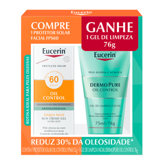 Kit Protetor Solar Facial Fps60 E Gel Limpeza Sun Eucerin - loja online