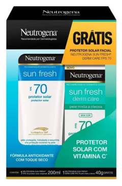 Protetor Solar Facial e Corporal Neutrogena FPS 70 - Sun Fresh - LOISTORE • Beleza, Saúde e Bem-Estar em Harmonia