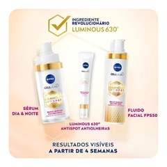 Kit Completo Nivea Luminous Cellular 630 Reduz Manchas - Sérum + Fluído + Olhos (3) - comprar online