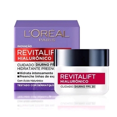 Kit 2 Cremes Anti-Idade e Sinais 50ml Tratamento (Diurno e Noturno) Revitalift Hialurônico - L'Oréal Paris - LOISTORE • Beleza, Saúde e Bem-Estar em Harmonia