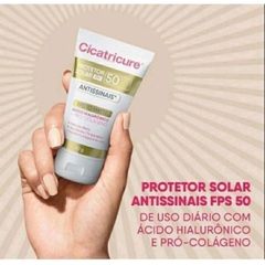 Protetor Solar Facial Cicatricure anti sinais 50 Fps C/ Ácido Hialurônico na internet