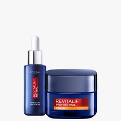 Kit Retinol Puro Revitalift Serum Noite + Dia Fps20 Loreal - loja online