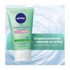 Kit 1 Sabonete em Gel Nivea Limpeza Profunda Efeito Matte + 1 Hidratante Facial Beleza Radiante 100G - comprar online