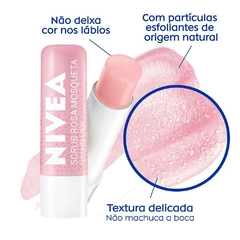 Bastão Esfoliante Labial Nivea Scrub - Rosa Mosqueta 4,8g - comprar online