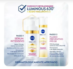 Imagem do Kit Completo Nivea Luminous Sérum + Fluído + Olhos + Sabonete em Gel 4 produtos