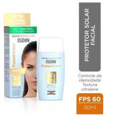 Kit Protetor Solar Facial Isdin Fusion Water Fps60 Sem Cor - comprar online