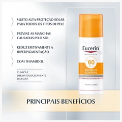 Sun Pigment Control Fps60 Protetor Solar Facial 50ml Eucerin - comprar online