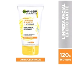 Gel de Limpeza Facial Garnier Skin Uniform & Matte - 120g