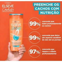 Imagem do Kit Cachos Longos dos Sonhos Elseve Loreal Paris Shampoo Condicionador 200ml Máscara Creme Pentear Hialurônico Nutrição