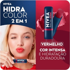 Hidratante Labial Nivea Hidra Color 2 em 1 - 4,8g - comprar online