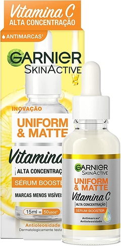 Sérum Facial Garnier Uniform e Matte Vitamina C - 15ml - comprar online