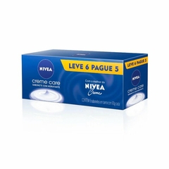 Sabonete em Barra Corporal Nivea - Creme Care 90g 6 Unidades