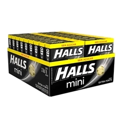 Caixa com 18 Halls Bala min Extra forte Sem Açúcar - comprar online