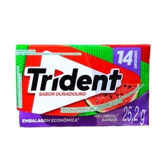 O chiclete Trident sabor Melancia/Watermelon 14 unidades zero açúcar 25g