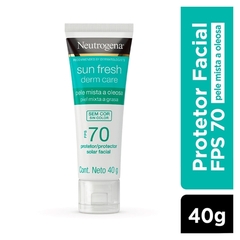 Protetor Solar Facial Neutrogena FPS 70 Derm Care - Sun Fresh Sem Cor 40g na internet