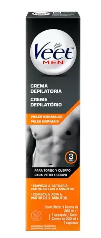 Creme Depilatorio Veet Men 200ml Peles Normais - comprar online