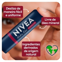 Hidratante Labial Nivea Hidra Color 2 em 1 - 4,8g - LOISTORE • Beleza, Saúde e Bem-Estar em Harmonia