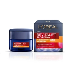 Creme Facial Antirrugas LOréal Revitalift - Pro-Retinol Cuidado Diurno 49g - comprar online