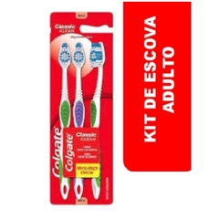 Escova Dental Macia Colgate Classic Clean 3Unid Promoção Leve 3 Pague 2