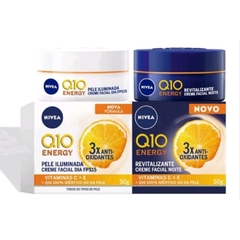 Kit Dia + Noite Nivea Creme Q10 Energy C/ Vitamina C - LOISTORE • Beleza, Saúde e Bem-Estar em Harmonia