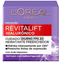 Kit 2 Cremes Anti-Idade e Sinais 50ml Tratamento (Diurno e Noturno) Revitalift Hialurônico - L'Oréal Paris - comprar online