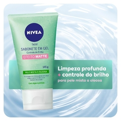 Sabonete Gel Facial Nivea Controle do Brilho - Efeito Matte 145g - LOISTORE • Beleza, Saúde e Bem-Estar em Harmonia