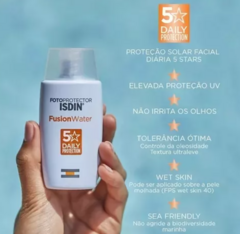 Kit Protetor Solar Facial Isdin Fusion Water Fps60 Sem Cor - LOISTORE • Beleza, Saúde e Bem-Estar em Harmonia