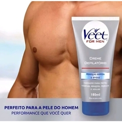 Creme Depilatório Corporal Masculino Veet For Men 180ml - comprar online