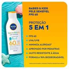 Protetor Solar Nivea Sun Babies & Kids Sensitive Fps60 100ml - LOISTORE • Beleza, Saúde e Bem-Estar em Harmonia