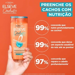 Kit Cachos Longos dos Sonhos Elseve Loreal Shampoo e Condicionador 200ml Creme de Pentear Hialurônico 250ml - loja online