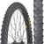 Pneu de bicicleta Rally Cross, tamanho 24x1.95, preto, design para trilhas e terrenos mistos