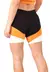 Short Fitness Preto Detalhe Amarelo e Branco REF LC38 - comprar online