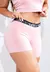 Short Fitness Cintura Alta Rose com Elástico Racy REF CLGA3 - Saphyra Jack