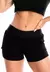 Short Saia Corrida Preto Com Tela REF LX311