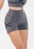 Short Fitness Cintura Alta Cinza Mescla com Elástico Racy REF CLGA4