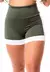 Short Fitness Academia Verde Militar com Branco Cintura Alta REF SV29 na internet