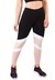 Calça Branco e Chocolate Legging Fitness Preto Com Faixas | REF: LC52 - Saphyra Jack