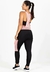 Calça Legging com Bolso em Tela Dry + Regata de Tela + Top Tomara que Caia Preto com Rosé Conjunto Fitness | REF: FRD3 - comprar online