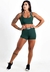 Short + Cropped Elástic Verde Militar Conjunto Fitness REF FRD7 na internet