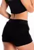 Short Saia Corrida Preto Com Tela REF LX311 - comprar online