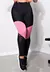 Calça Legging Cintura Alta Assimétrica com Detalhe em Rose Detalhe em Tulê e Tela Preto REF: LX122 na internet