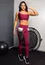 Calça Legging com Bolso de Tela + Cropped Marsala com Elásticos Conjunto Fitness | REF: CCA8 na internet