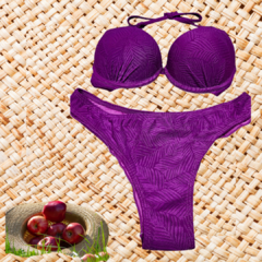 BIKINI ROXO COM TEXTURA - Cassandre