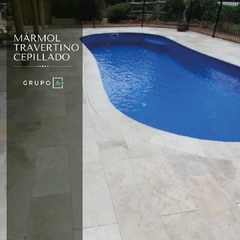 MARMOL TRAVERTINO RUSTICO PREMIUM CEPILLADO 61CM